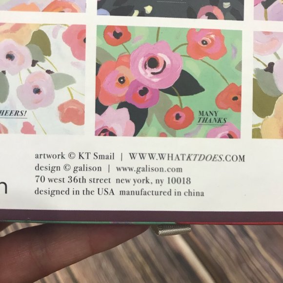 KTSMail Painted Petals Notecards Greeting Card Set - Picture 4 of 10